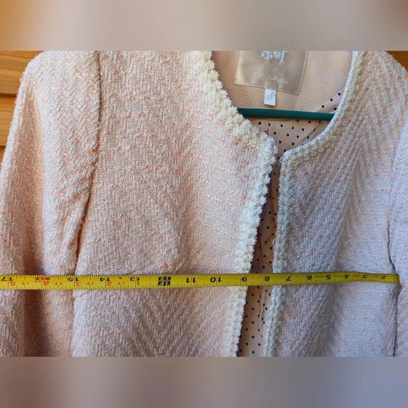 Tibi Collection Pink Tweed Cropped Jacket - Picture 8 of 10